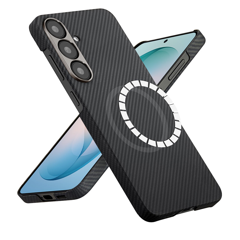 MagSafe futrola za Samsung Galaxy S26 Plus S947, Techsuit, Aramid Fiber, Crna