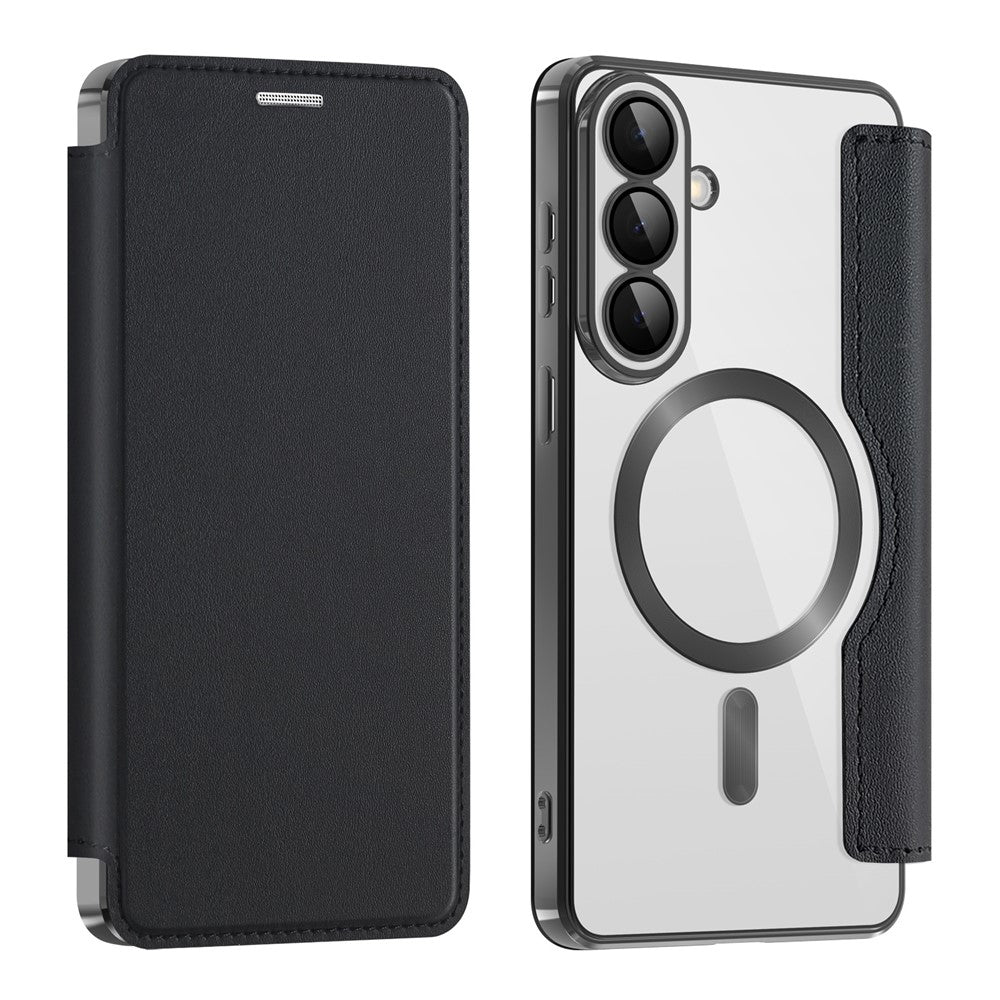 Futrola MagSafe za Samsung Galaxy S26 Plus, Techsuit, SmartMag Book, Crna