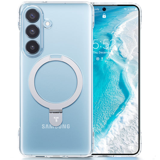 Futrola MagSafe za Samsung Galaxy S26 Plus, Torras, Ostand Slim, Prozirna