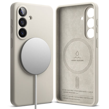 MagSafe futrola za Samsung Galaxy S26, Ringke, Silikon, Krem