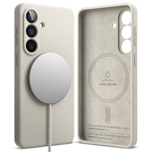 MagSafe futrola za Samsung Galaxy S26, Ringke, Silikon, Krem