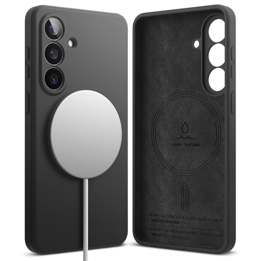 MagSafe futrola za Samsung Galaxy S26, Ringke, Silikon, Crna