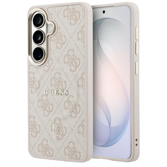 MagSafe futrola za Samsung Galaxy S26 S942, Guess, 4G Embossed Ring, Roza