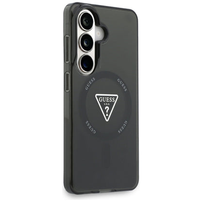 Futrola MagSafe za Samsung Galaxy S26 S942, Guess, IML Gradient Triangle Logo, Crna
