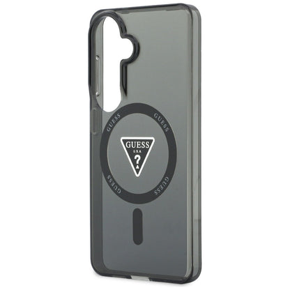 Futrola MagSafe za Samsung Galaxy S26 S942, Guess, IML Gradient Triangle Logo, Crna
