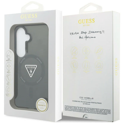 Futrola MagSafe za Samsung Galaxy S26 S942, Guess, IML Gradient Triangle Logo, Crna