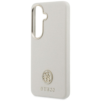 MagSafe futrola za Samsung Galaxy S26 S942, Guess, Rhinestone Round Logo, Bež