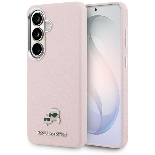 MagSafe futrola za Samsung Galaxy S26 S942, Karl Lagerfeld, Karl & Choupette Head's Pin, Roza