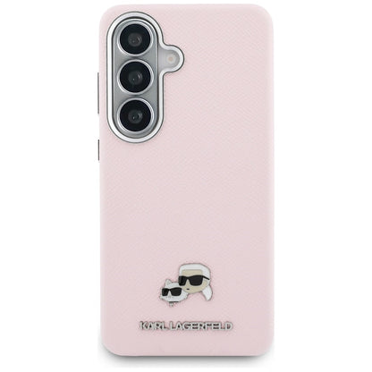 MagSafe futrola za Samsung Galaxy S26 S942, Karl Lagerfeld, Karl & Choupette Head's Pin, Roza