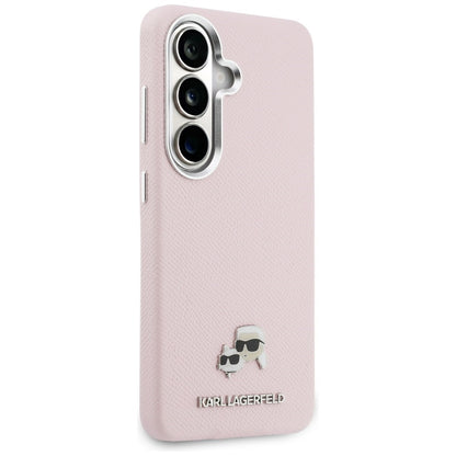 MagSafe futrola za Samsung Galaxy S26 S942, Karl Lagerfeld, Karl & Choupette Head's Pin, Roza