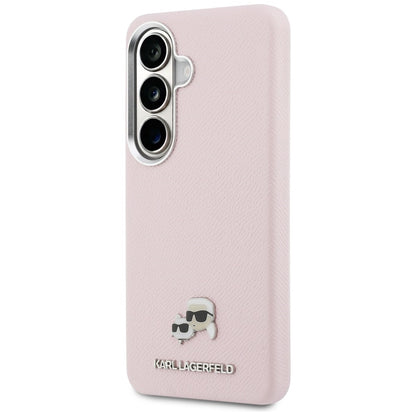 MagSafe futrola za Samsung Galaxy S26 S942, Karl Lagerfeld, Karl & Choupette Head's Pin, Roza