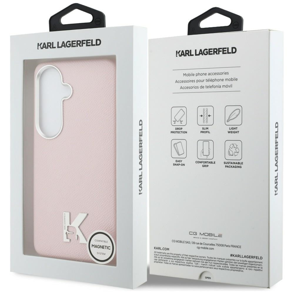 MagSafe futrola za Samsung Galaxy S26 S942, Karl Lagerfeld, Karl Head Logo, Roza