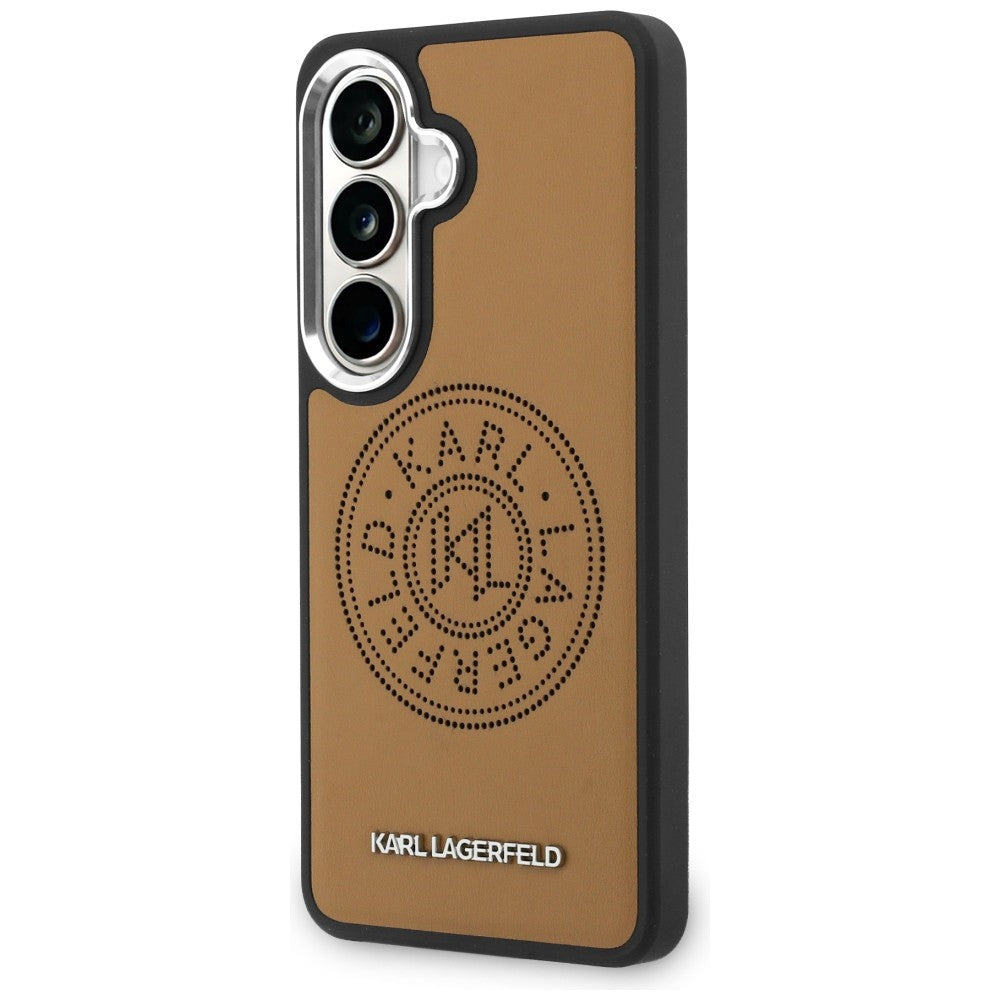 Futrola MagSafe za Samsung Galaxy S26 S942, Karl Lagerfeld, Karl Round Point Logo, Smeđa