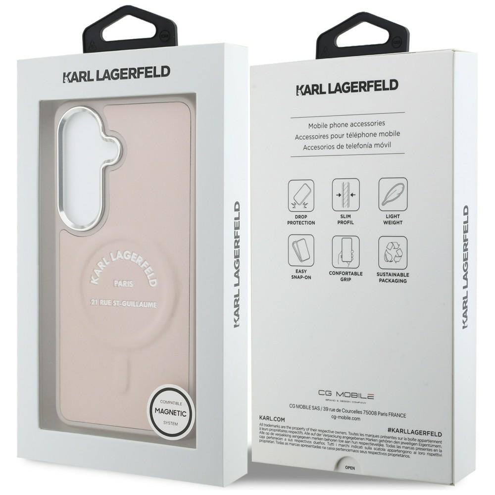 MagSafe maska za Samsung Galaxy S26 S942, Karl Lagerfeld, Karl RSG Logo, Roza