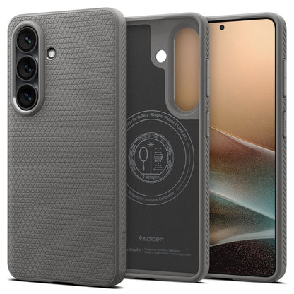 Futrola MagSafe za Samsung Galaxy S26 S942, Spigen, Liquid Air, Siva ACS10731