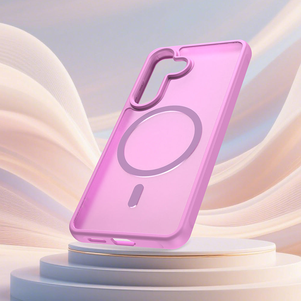 Futrola MagSafe za Samsung Galaxy S26, Techsuit, HaloFrost II, Roza