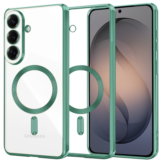 MagSafe futrola za Samsung Galaxy S26, Techsuit, Luxury Crystal, Svijetlo zelena