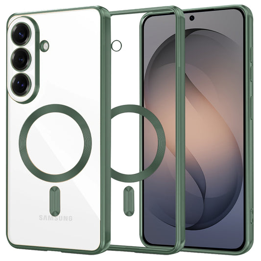 Husa MagSafe za Samsung Galaxy S26, Techsuit, Luxury Crystal, Tamno Zelena