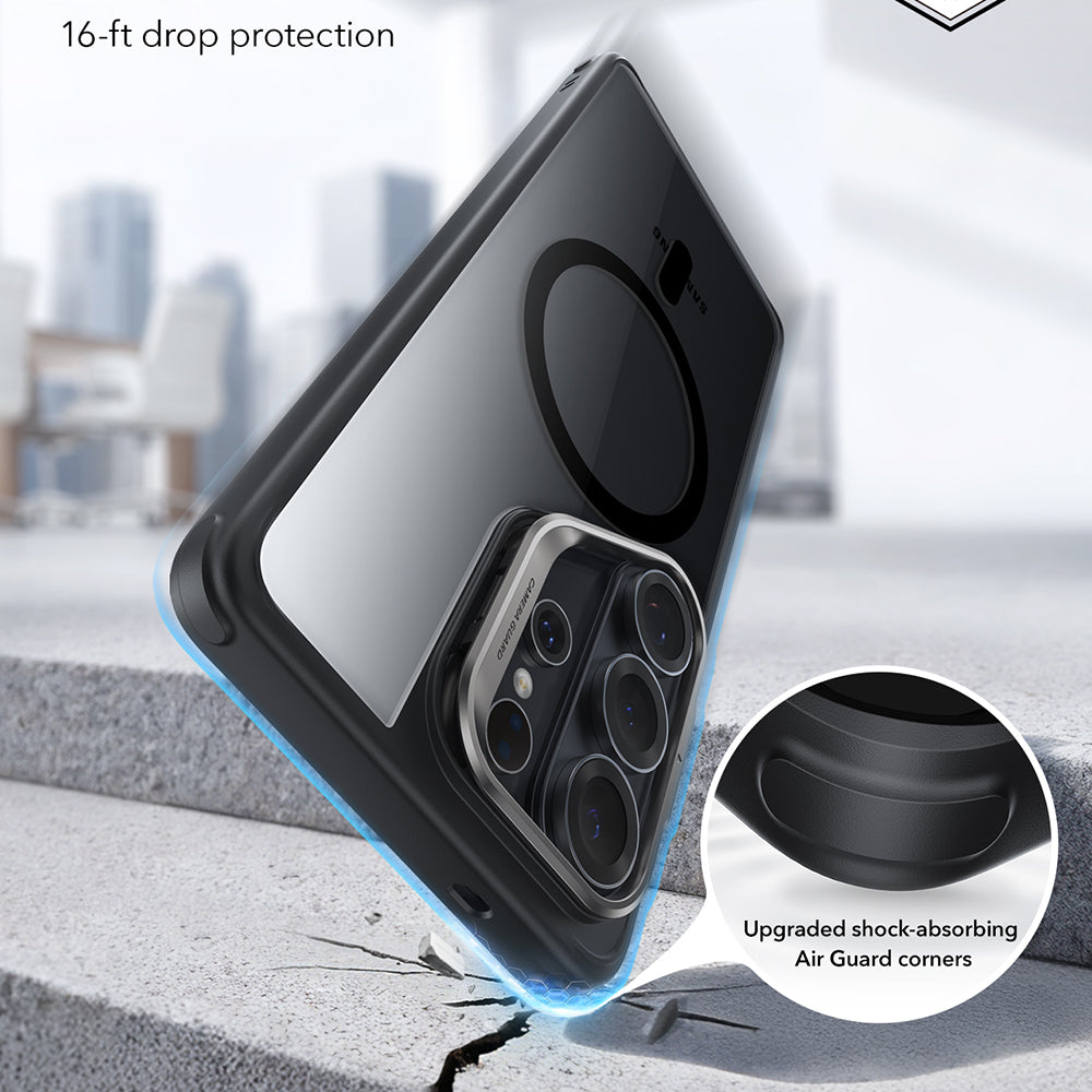 Futrola MagSafe za Samsung Galaxy S26 Ultra, ESR, Classic Hybrid Kickstand, Crno Prozirna