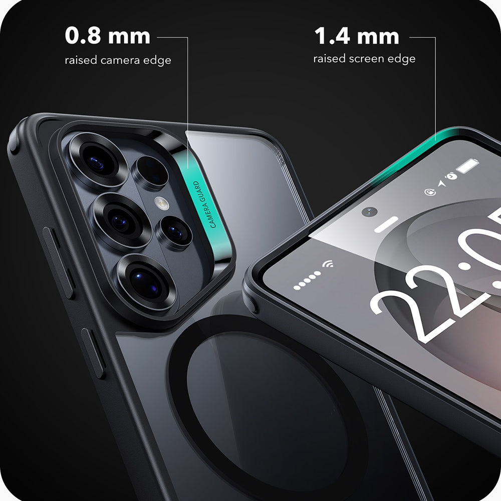 Futrola MagSafe za Samsung Galaxy S26 Ultra, ESR, Classic Hybrid, Crno Prozirna