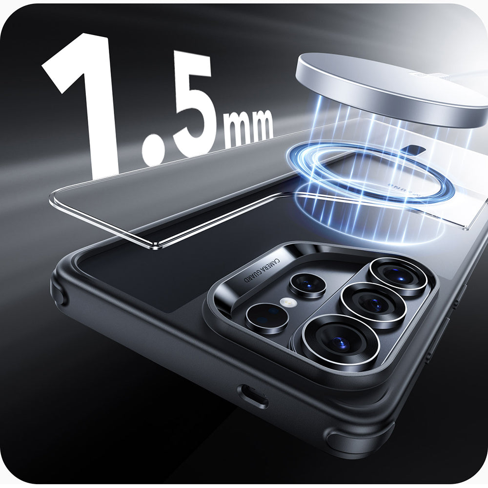 Futrola MagSafe za Samsung Galaxy S26 Ultra, ESR, Classic Hybrid, Crno Prozirna