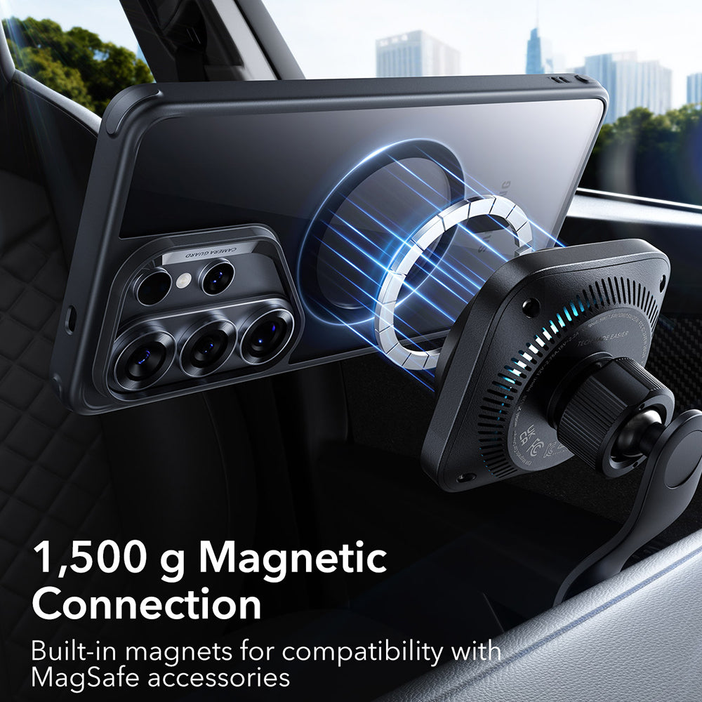 Futrola MagSafe za Samsung Galaxy S26 Ultra, ESR, Classic Hybrid, Crno Prozirna