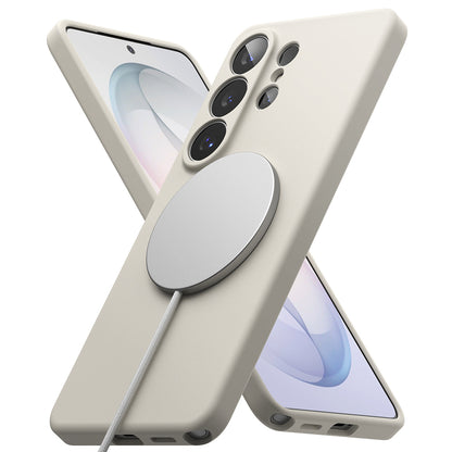 MagSafe futrola za Samsung Galaxy S26 Ultra S948, Ringke, Silikon, Krem