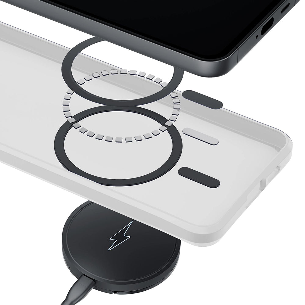 MagSafe futrola za Samsung Galaxy S26 Ultra S948, 3MK, Smoke MagCase, Bijela