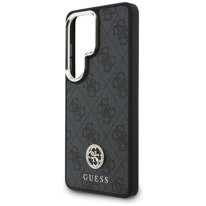 MagSafe futrola za Samsung Galaxy S26 Ultra S948, GUESS, 4G Big Rhinestone Triangle Strap, Crna