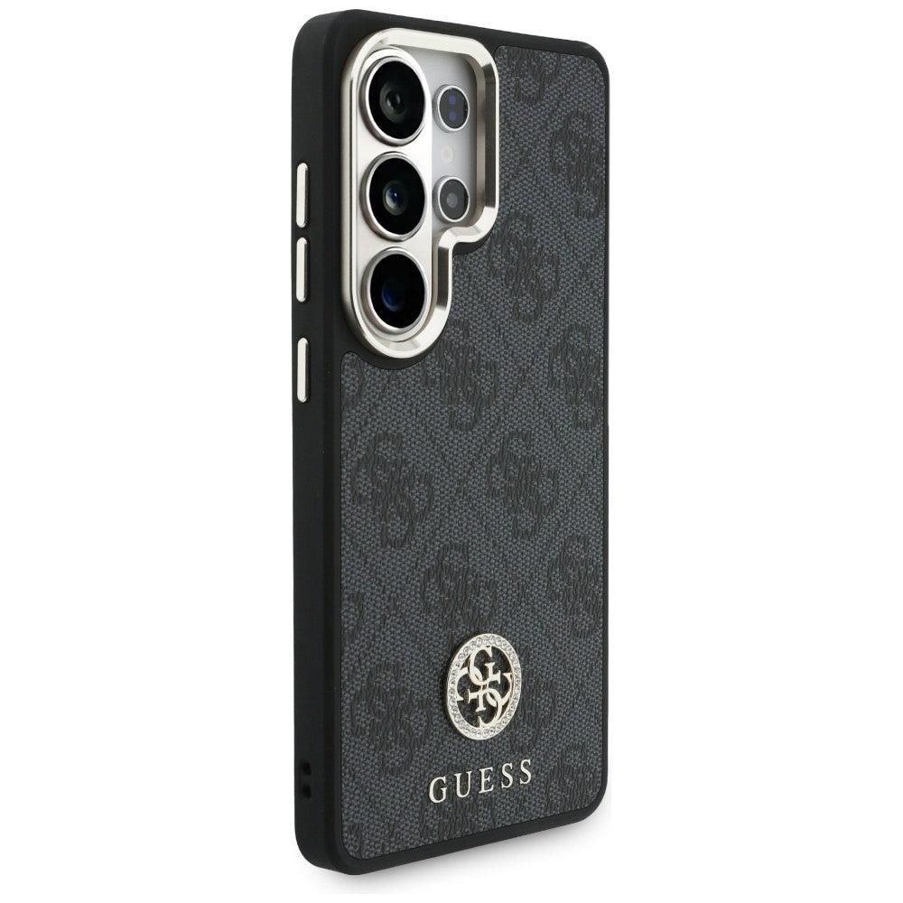 MagSafe futrola za Samsung Galaxy S26 Ultra S948, GUESS, 4G Big Rhinestone Triangle Strap, Crna