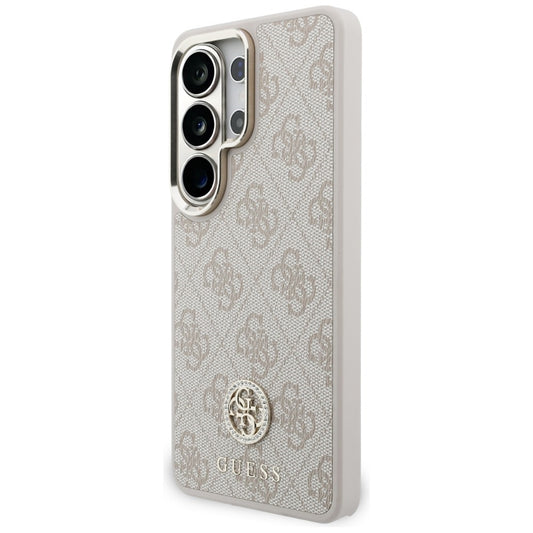 MagSafe futrola za Samsung Galaxy S26 Ultra S948, GUESS, 4G Big Rhinestone Triangle Strap, Roza