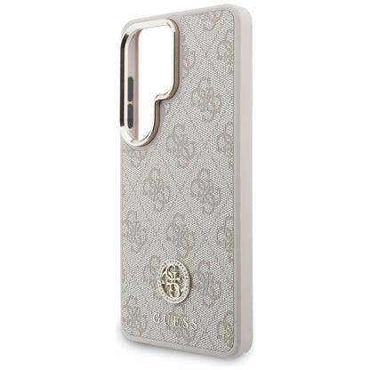 MagSafe futrola za Samsung Galaxy S26 Ultra S948, GUESS, 4G Big Rhinestone Triangle Strap, Roza