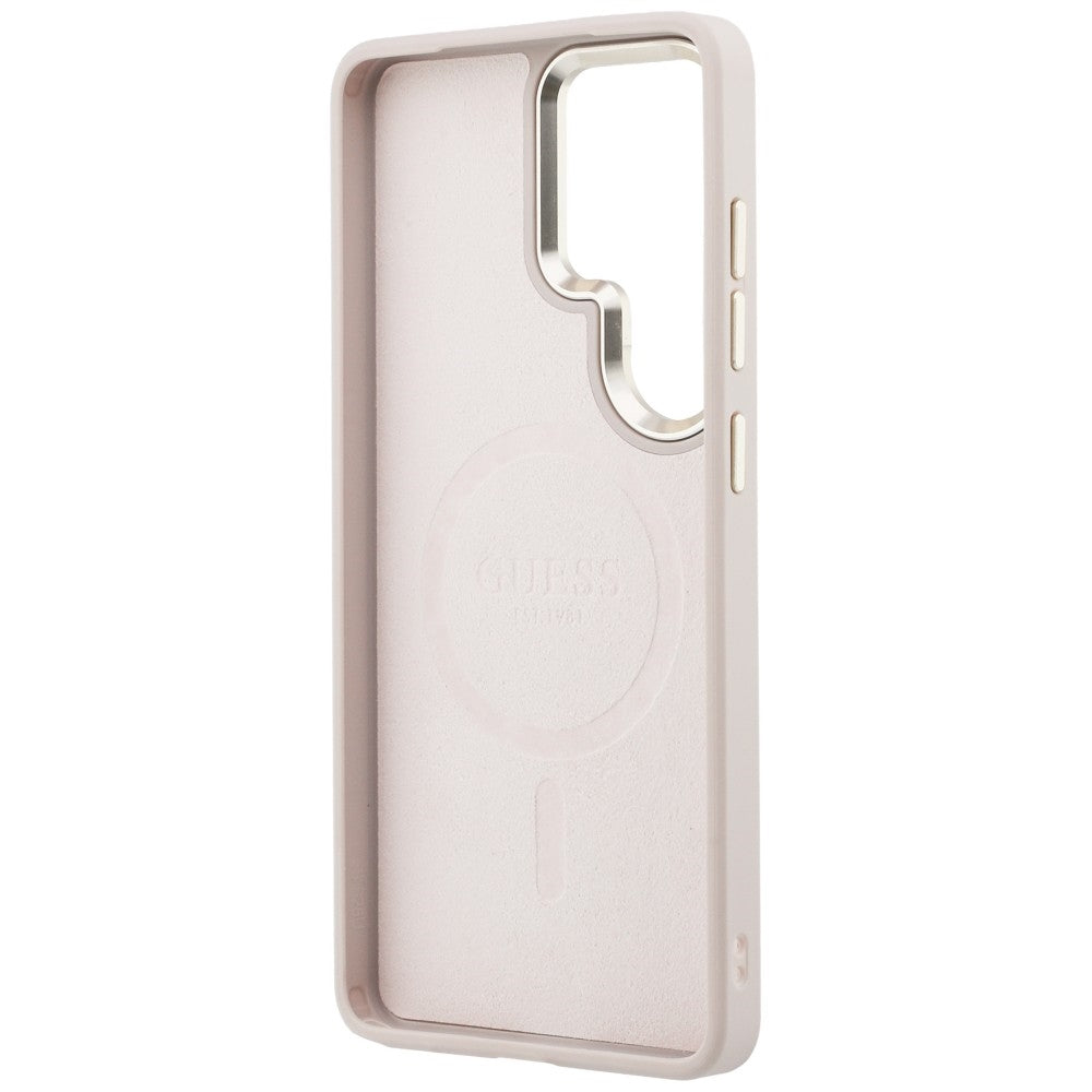 MagSafe futrola za Samsung Galaxy S26 Ultra S948, Guess, 4G Embossed Ring, Roza