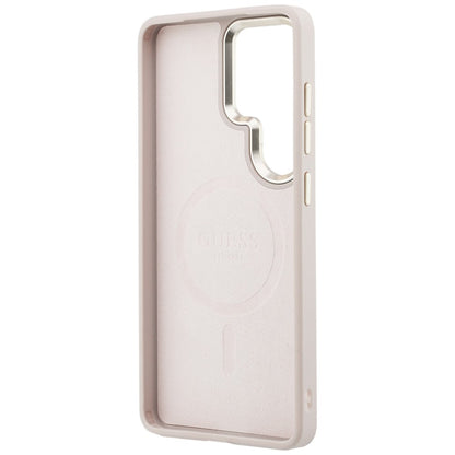 MagSafe futrola za Samsung Galaxy S26 Ultra S948, Guess, 4G Embossed Ring, Roza