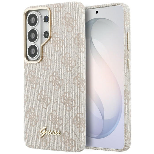 MagSafe futrola za Samsung Galaxy S26 Ultra S948, Guess, 4G Script Logo, Roza