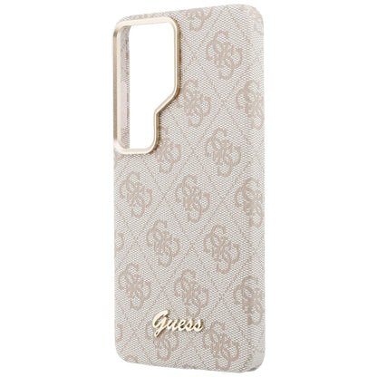 MagSafe futrola za Samsung Galaxy S26 Ultra S948, Guess, 4G Script Logo, Roza