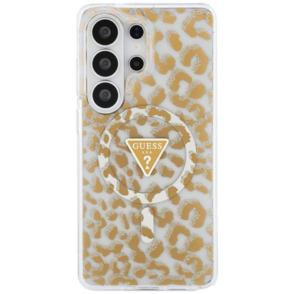 MagSafe futrola za Samsung Galaxy S26 Ultra S948, Guess, IML Leopard uzorak, smeđa