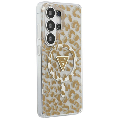 MagSafe futrola za Samsung Galaxy S26 Ultra S948, Guess, IML Leopard uzorak, smeđa
