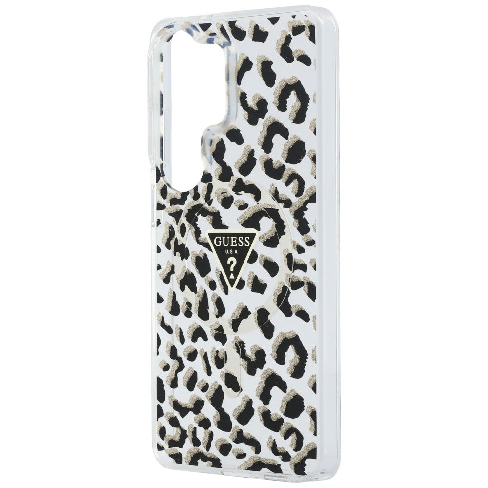 Futrola MagSafe za Samsung Galaxy S26 Ultra S948, Guess, IML Leopard uzorak, Crna