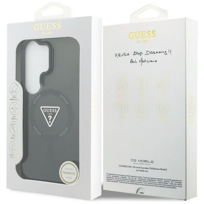 MagSafe futrola za Samsung Galaxy S26 Ultra S948, Guess, IML Gradient Triangle Logo, Crna