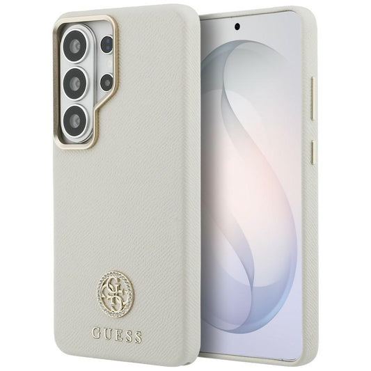 MagSafe futrola za Samsung Galaxy S26 Ultra S948, Guess, Rhinestone Round Logo, Bež