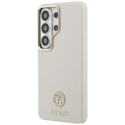 MagSafe futrola za Samsung Galaxy S26 Ultra S948, Guess, Rhinestone Round Logo, Bež