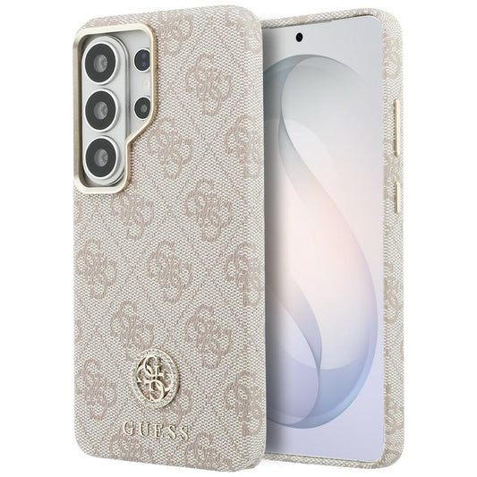 Futrola MagSafe za Samsung Galaxy S26 Ultra S948, Guess, Rhinestone Round Logo, Roza