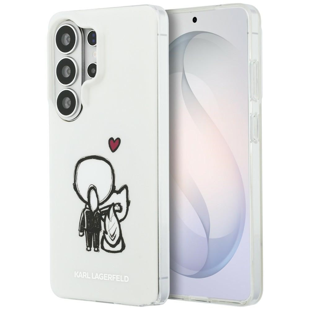 MagSafe futrola za Samsung Galaxy S26 Ultra S948, Karl Lagerfeld, IML Karl & Choupette Back Logo, Bijela