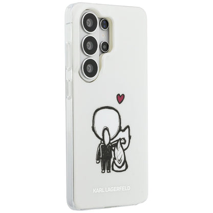 MagSafe futrola za Samsung Galaxy S26 Ultra S948, Karl Lagerfeld, IML Karl & Choupette Back Logo, Bijela