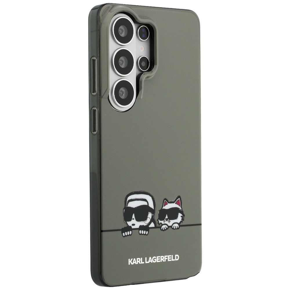 Futrola MagSafe za Samsung Galaxy S26 Ultra S948, Karl Lagerfeld, IML Karl & Choupette Peekaboo Logo, Crna