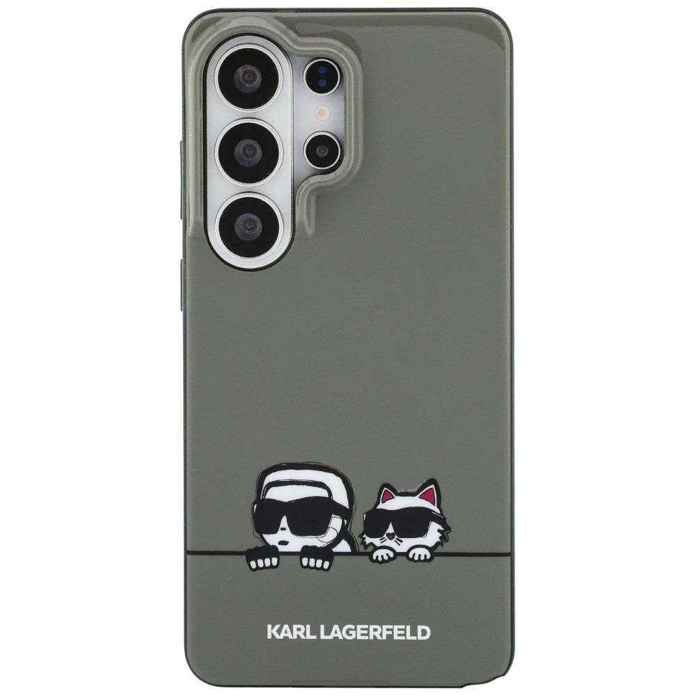 Futrola MagSafe za Samsung Galaxy S26 Ultra S948, Karl Lagerfeld, IML Karl & Choupette Peekaboo Logo, Crna