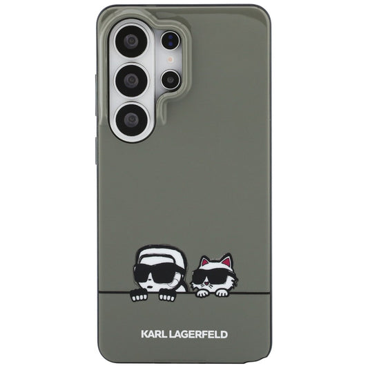 Futrola MagSafe za Samsung Galaxy S26 Ultra S948, Karl Lagerfeld, IML Karl & Choupette Peekaboo Logo, Crna