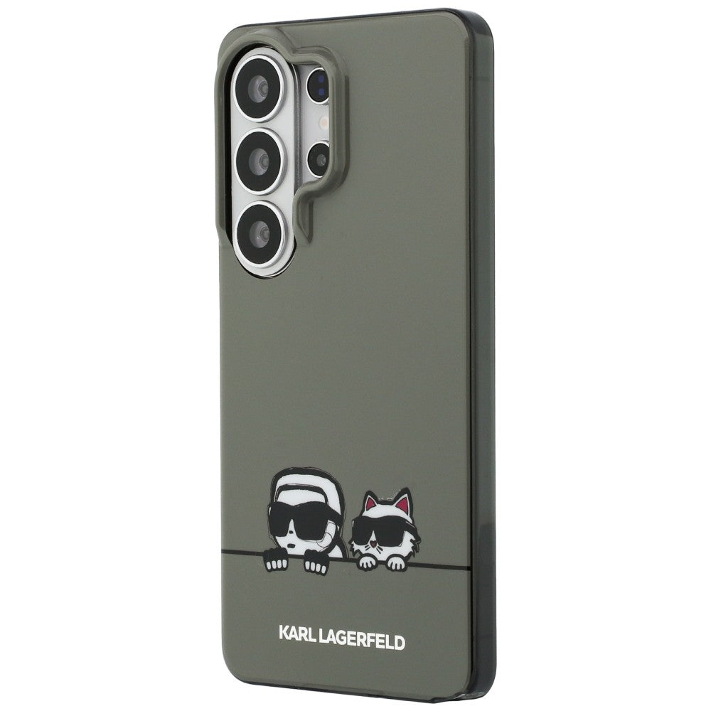 Futrola MagSafe za Samsung Galaxy S26 Ultra S948, Karl Lagerfeld, IML Karl & Choupette Peekaboo Logo, Crna