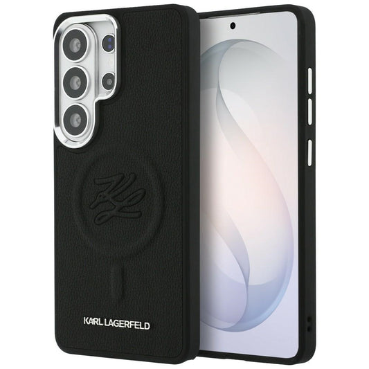 MagSafe futrola za Samsung Galaxy S26 Ultra S948, Karl Lagerfeld, Initial Logo Debossed, Crna
